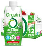 Orgain Organic Nutritional Protein Shake, Vanilla Bean - 16g Grass Fed Whey Protein, Meal Replacement, 20 Vitamins & Minerals, Gluten Free, Soy Free, 11 Fl Oz (Pack of 12) (Packaging May Vary)